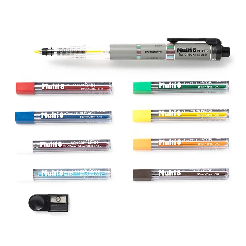 Pentel Pen Energel - Japon Pentel Multi+8 Mekanik Kalem 2.0mm