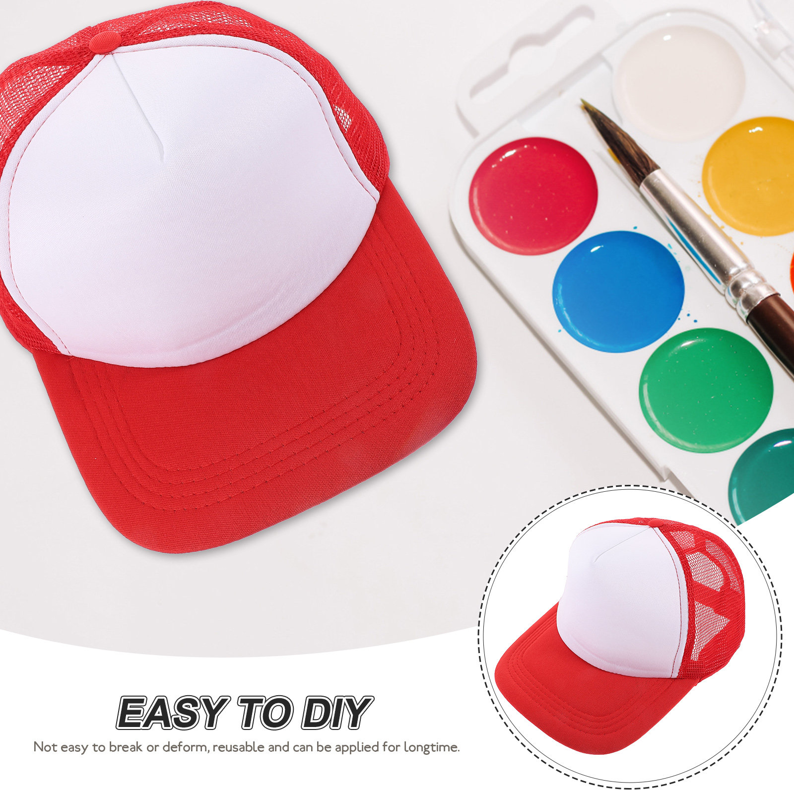 10 Adet Boş Isı Transferi Şapk - Hat Sublimation Blank incelemesi ve fiyatı