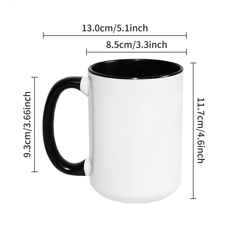 450ML 15 oz Büyük Bardak DIY Ö - Sublimation Mug White incelemesi ve fiyatı